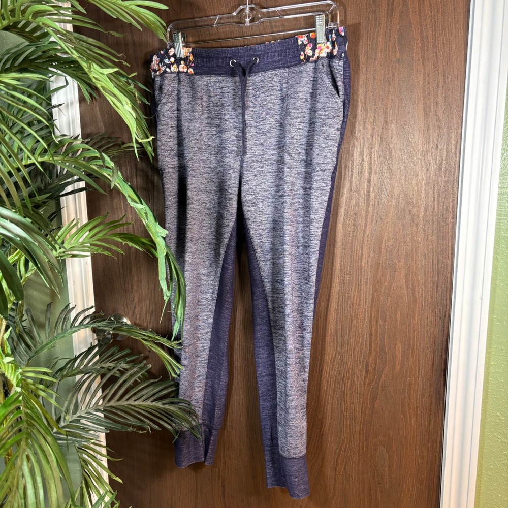 Vera Bradley Cozy Jogger Sweatpants Large Floral Waistband Lounge Pants